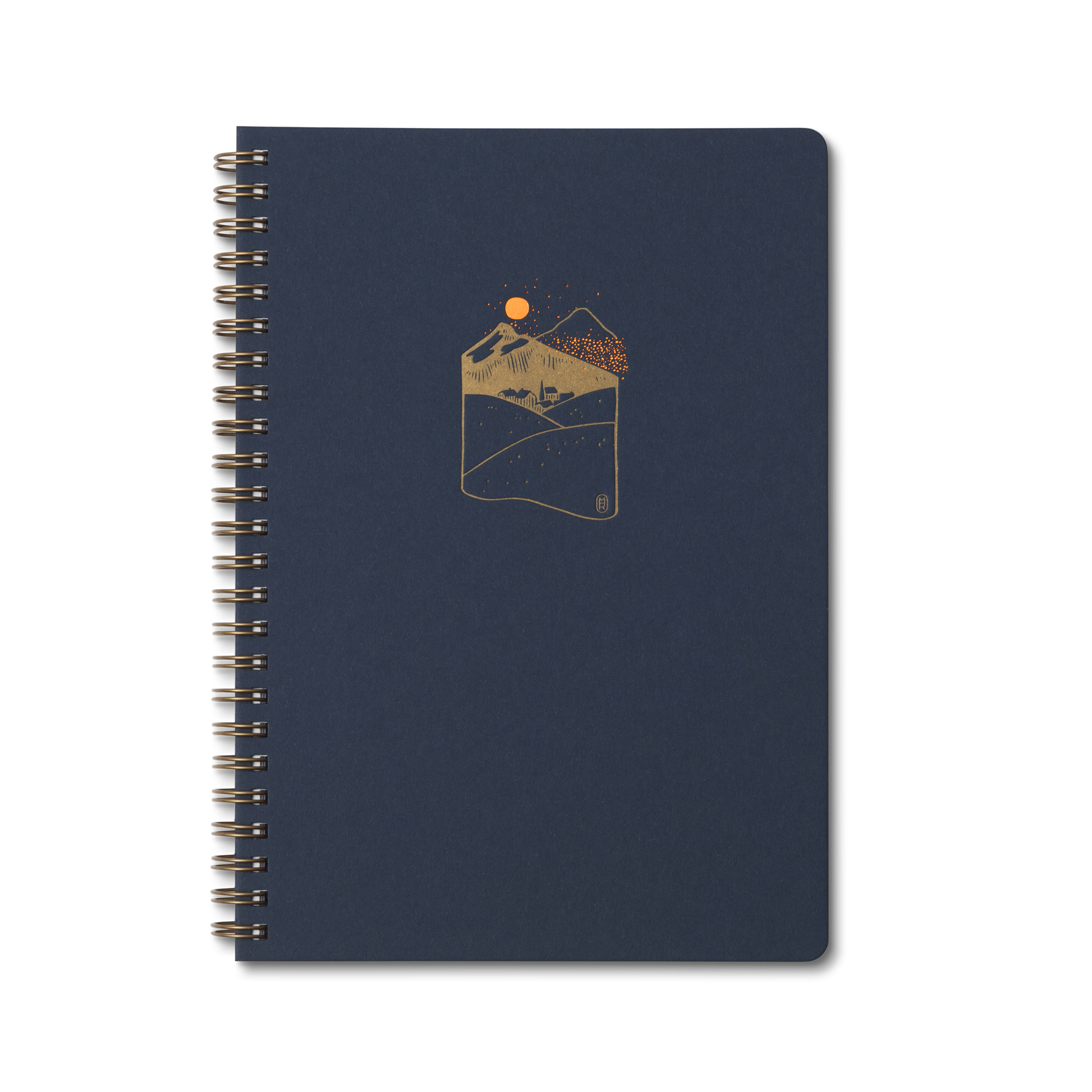 Page De Garde Cahier De Montagne La Montagne au coucher - Carnet A5 et tirage en édition limitée - Calepino